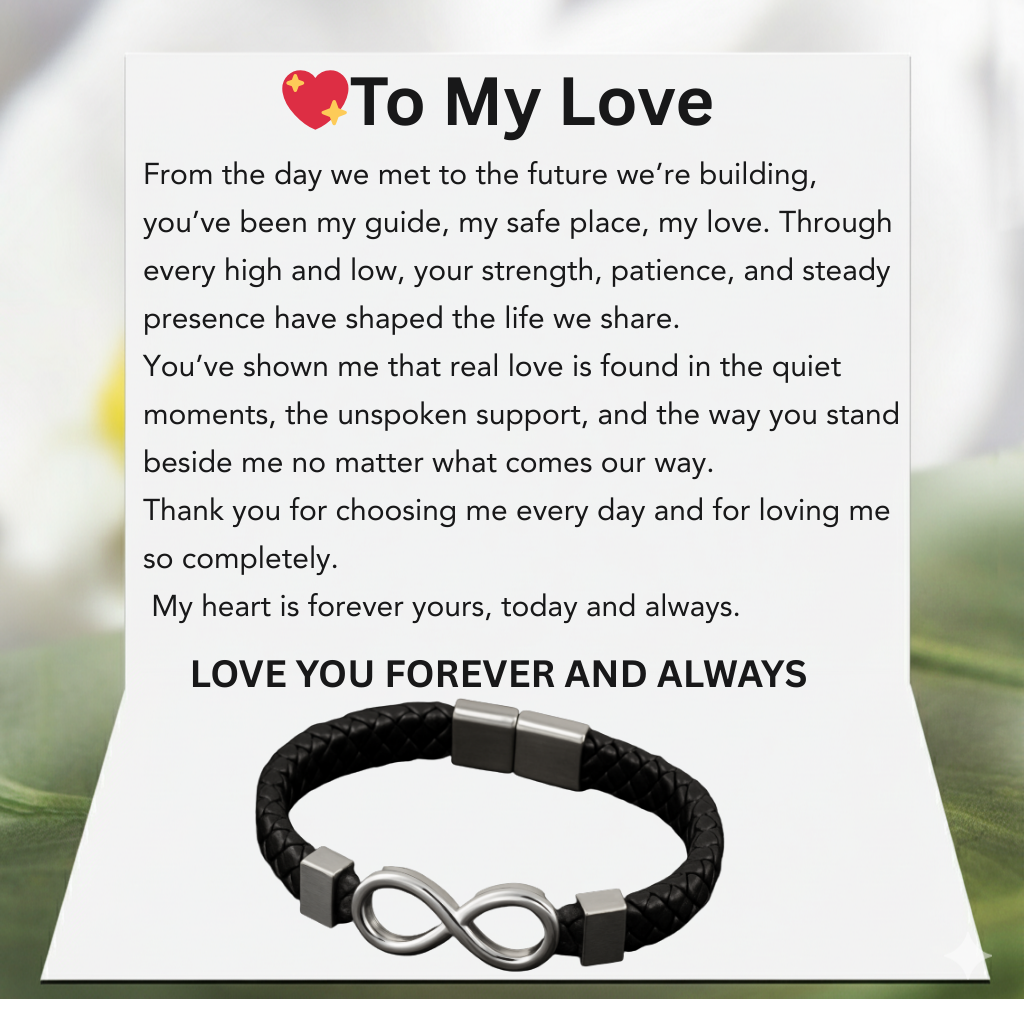 To My Dear Fiance Infinite Valor Bracelet - I Choose You