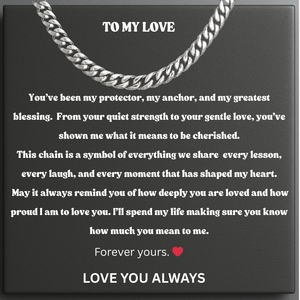 To My Dear Fiance Steel Pulse Necklace - My Heart Beats for You