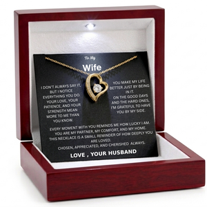 To My Wife - Forever Heart Necklace