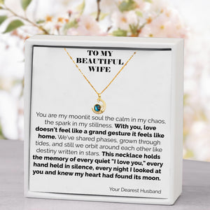 To My Wife Moonlit Soul Necklace - You Light My Night