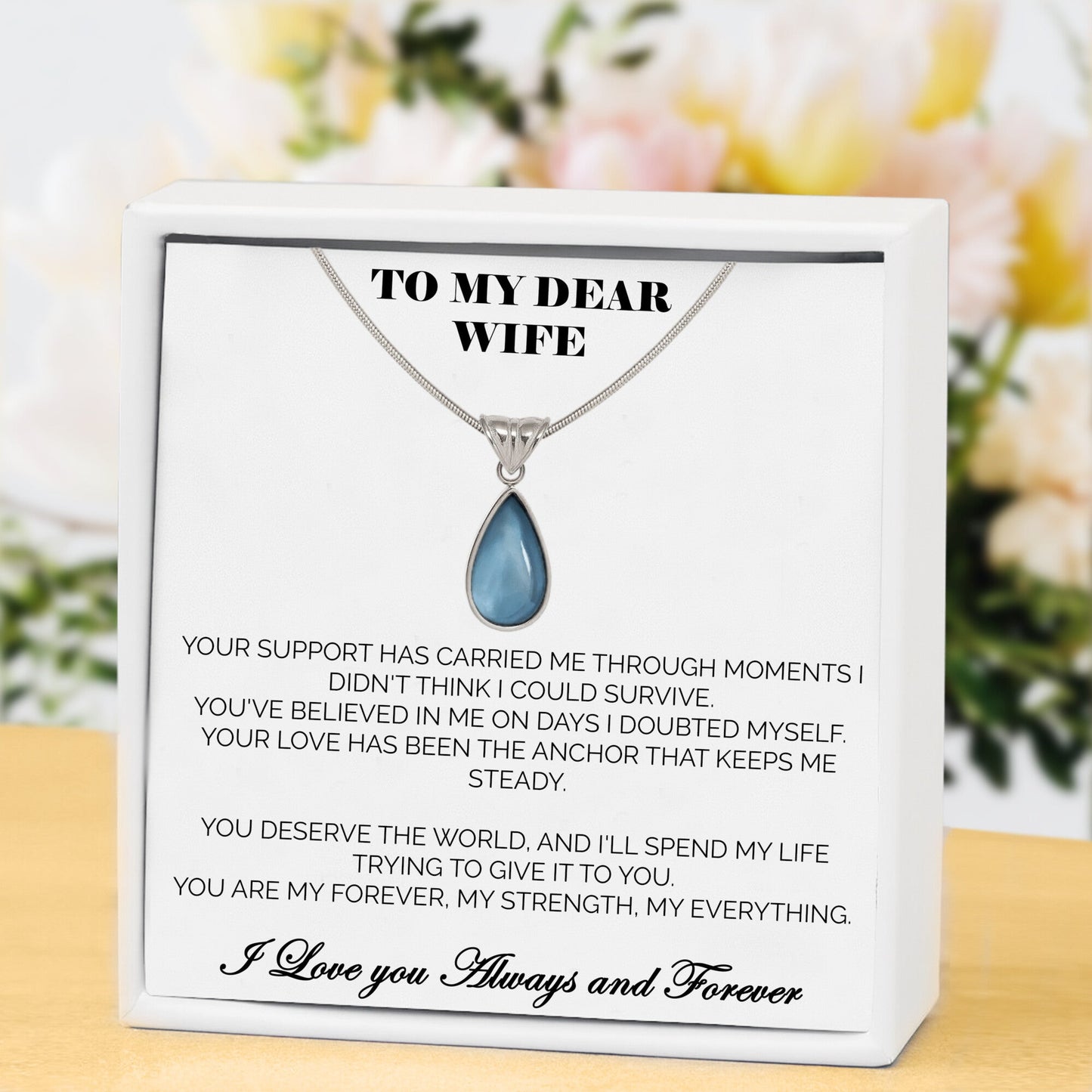 To My Wife Whispering Willow Necklace - Grow With Me