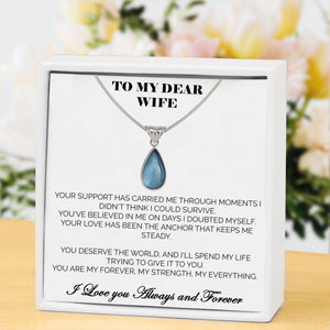 To My Wife Whispering Willow Necklace - Grow With Me