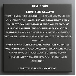 To Our Son Steel Pulse Necklace - Always With You