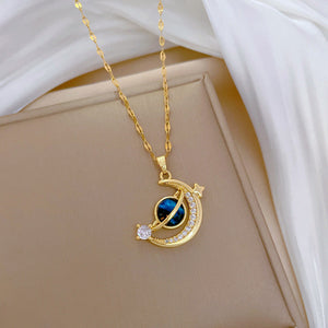 To My Daughter Celestial Bond Necklace - Written in the Stars