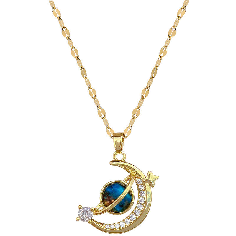 To My Daughter Celestial Bond Necklace - Written in the Stars