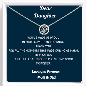 Dear Daughter - Always Together Necklace - Forever Side by Side