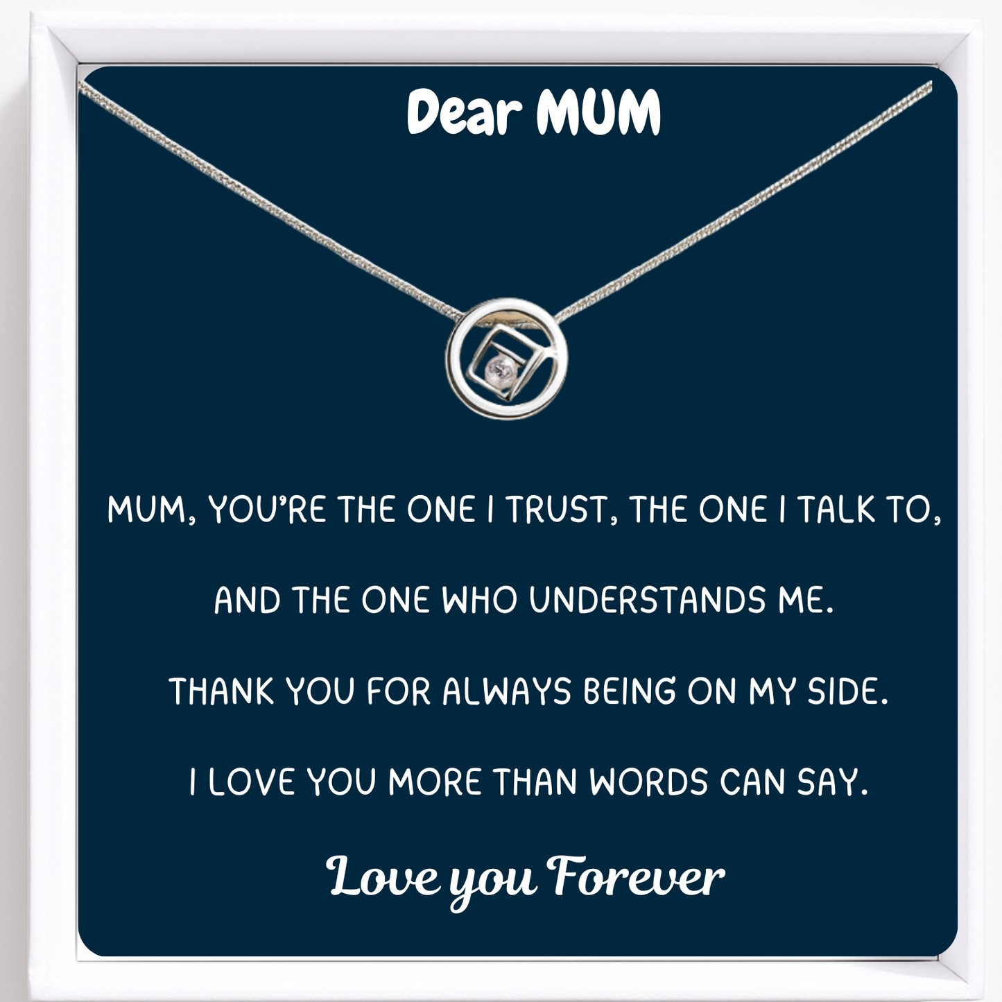 Dear Mum Always Together Necklace - You and Me Always