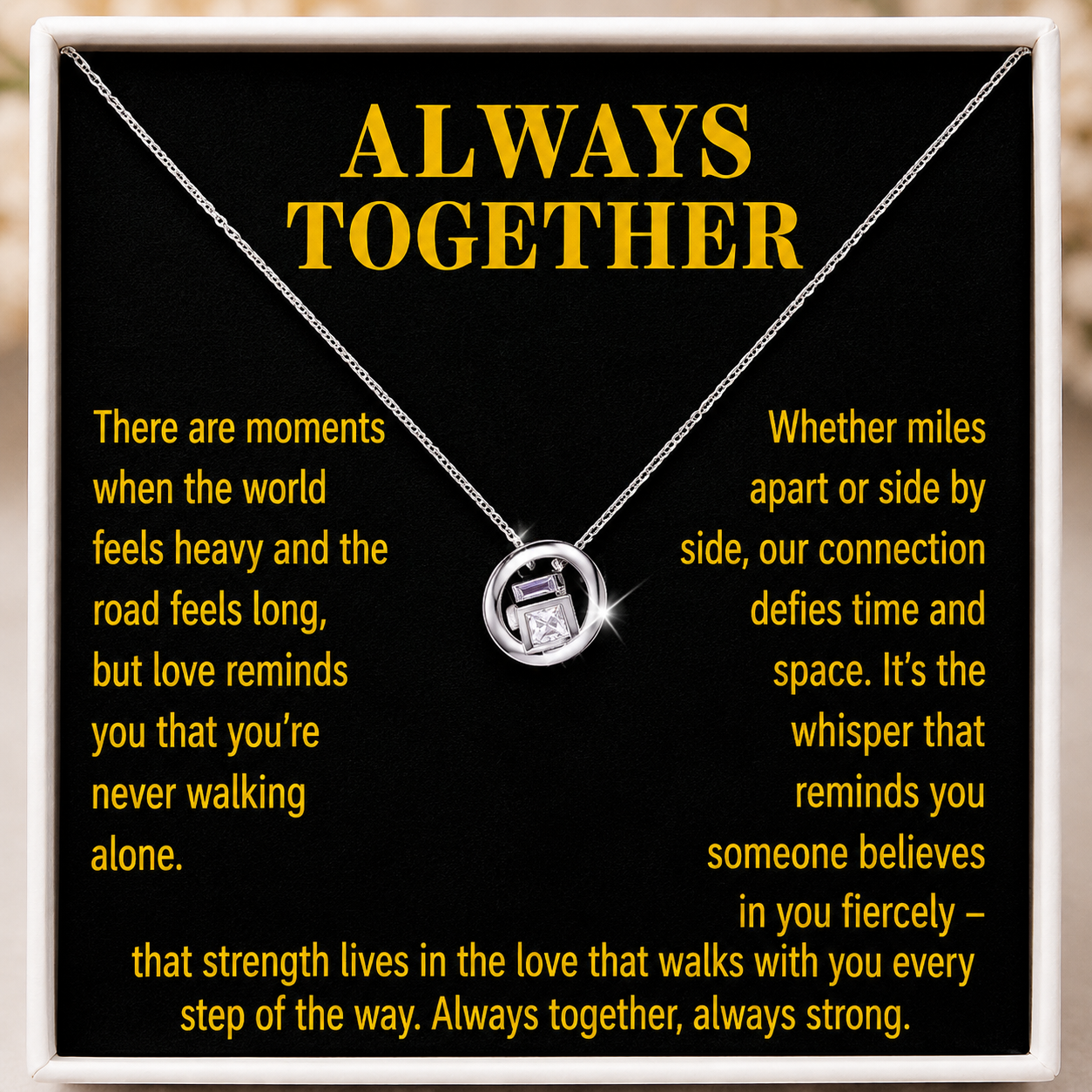 Empowerment Always Together Necklace - Side by Side Always