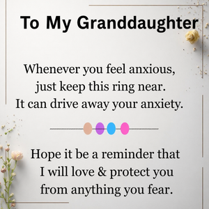 Embrace the Stillness Ring To Granddaughter - Peace You Can Wear
