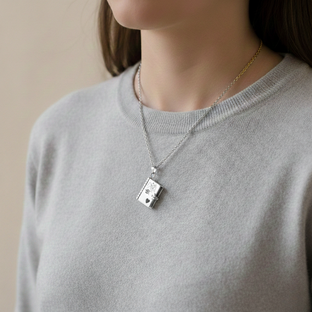 To My Daughter -  Graduation Book Locket Necklace