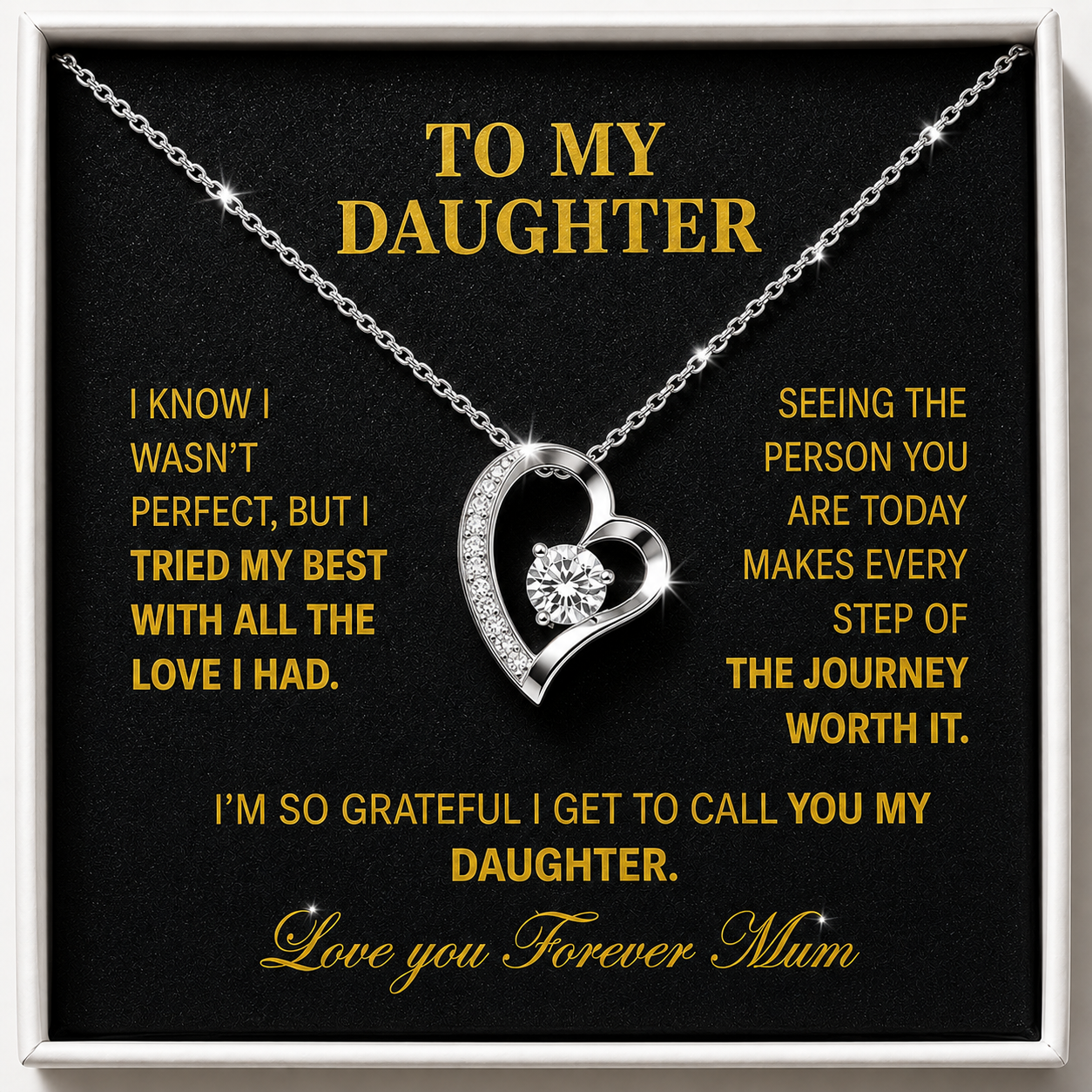 For My Daughter Bound by Love Necklace - Forever connected