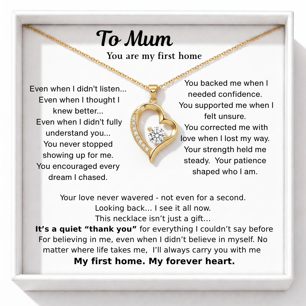 Bound by Love Necklace - Forever Tied to Your Heart, Mum
