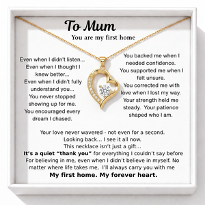 Bound by Love Necklace - Forever Tied to Your Heart, Mum