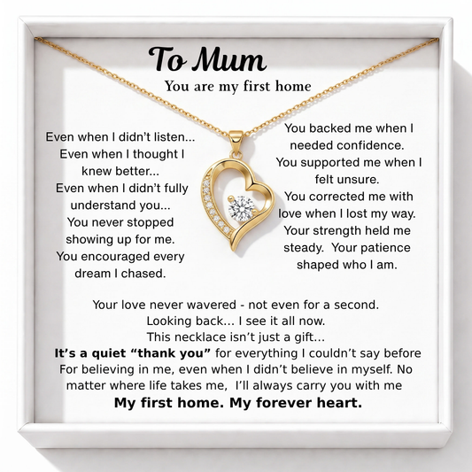 Bound by Love Necklace - Forever Tied to Your Heart, Mum