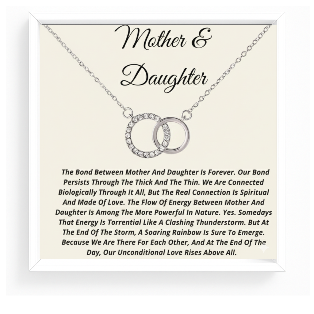 Dear Mum Circle of Love Necklace - Always Connected to Mum