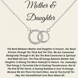 Dear Mum Circle of Love Necklace - Always Connected to Mum
