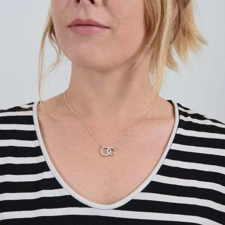 Dear Mum Circle of Love Necklace - Always Connected to Mum