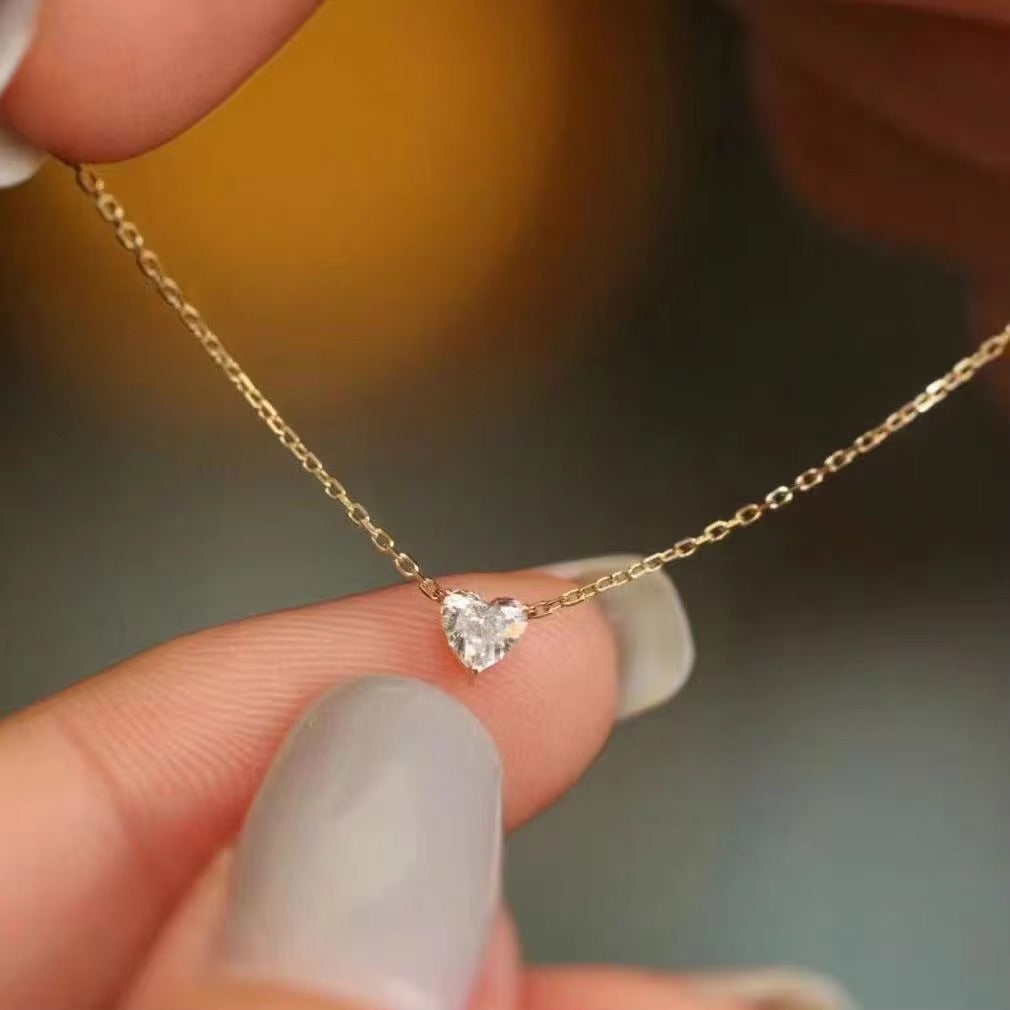 Dear Fiancée - Happy Valentine’s Day Close to My Heart Necklace - Always, Only You