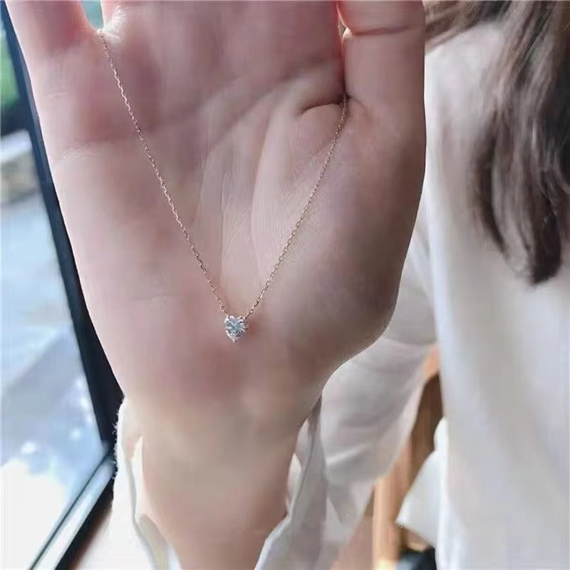 Dear Girlfriend - Happy Valentine’s Day Close to My Heart Necklace - Be Mine, Always
