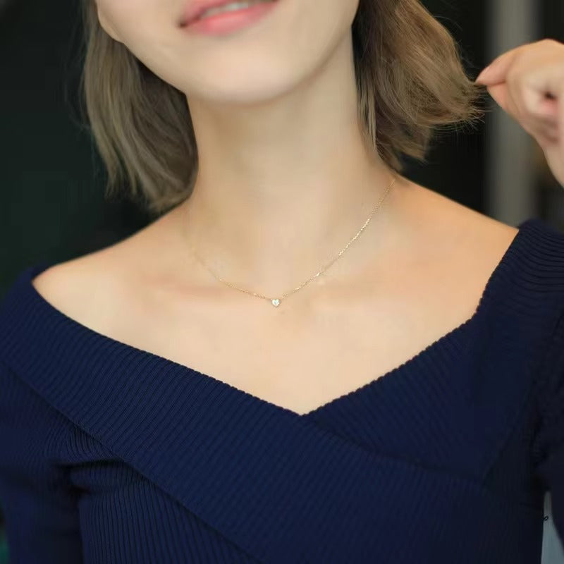 Dear Girlfriend - Happy Valentine’s Day Close to My Heart Necklace - Be Mine, Always