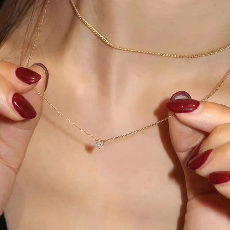 Dear Wife - Happy Valentine’s Day Close to My Heart Necklace - Always Close