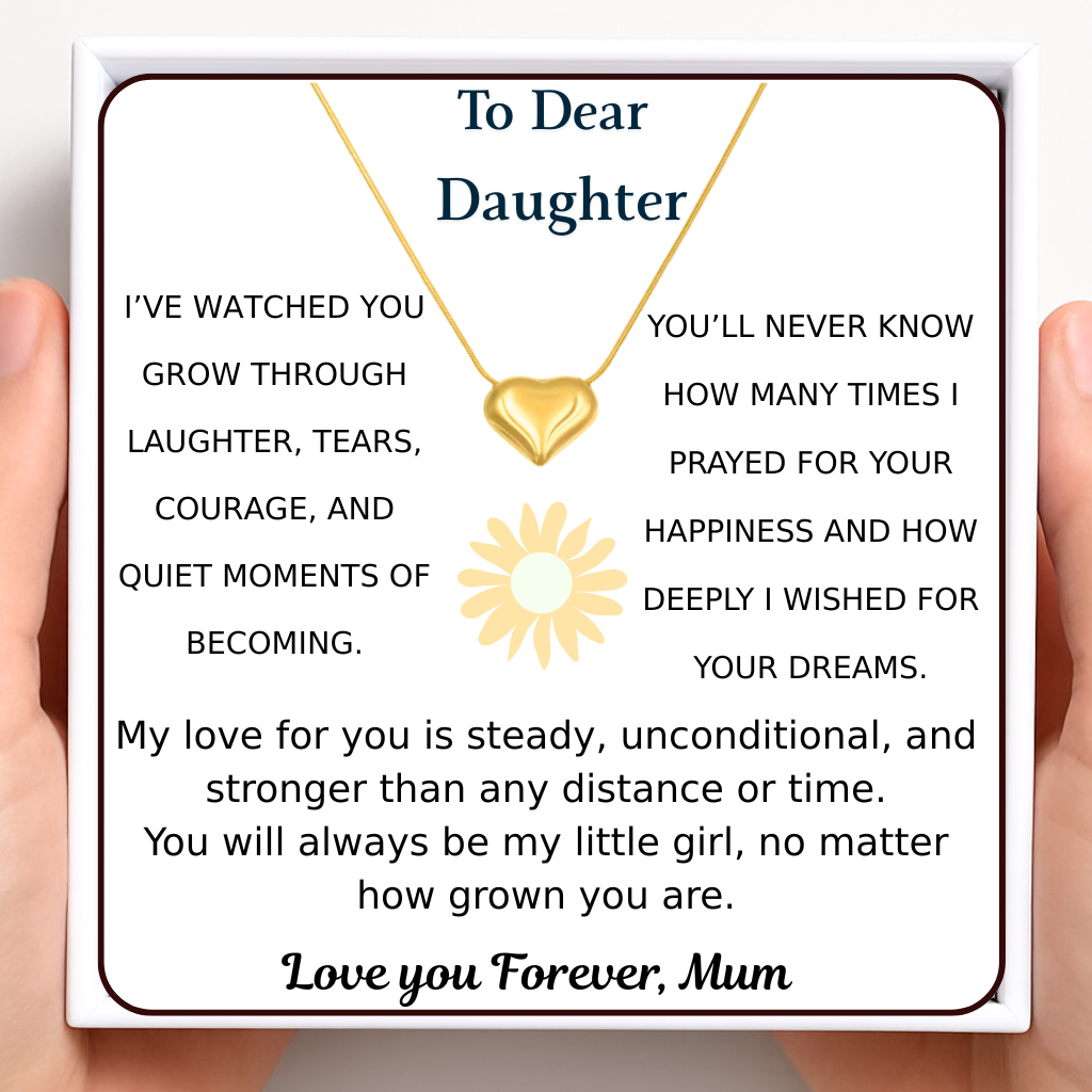 Dear Daughter Close to My Heart Necklace - Always My Little Girl