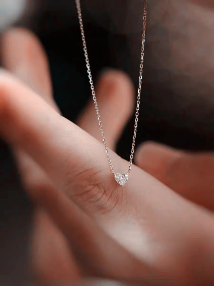 Dear Wife - Happy Valentine’s Day Close to My Heart Necklace - Always Close