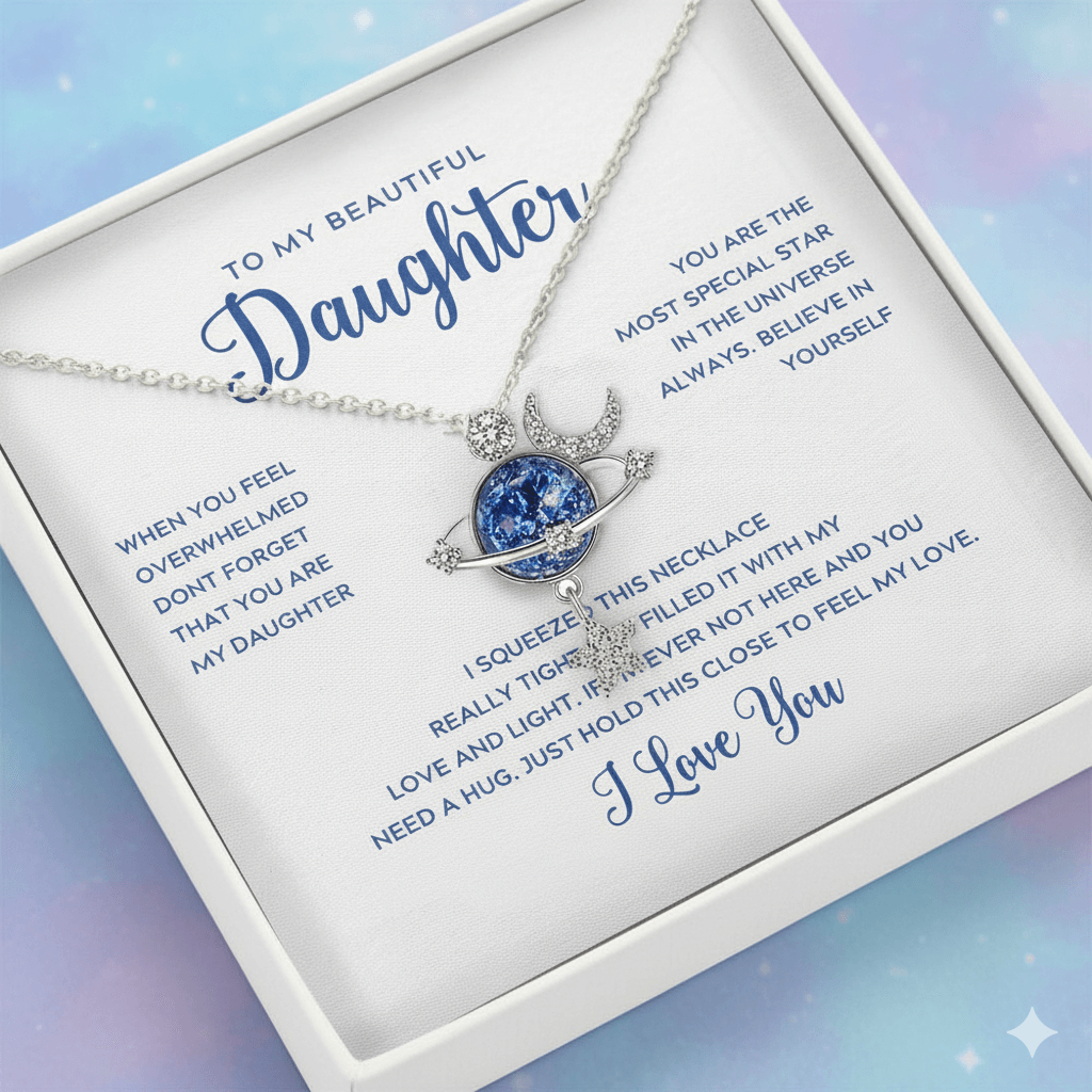To My Beautiful Daughter – Cosmic Love Necklace