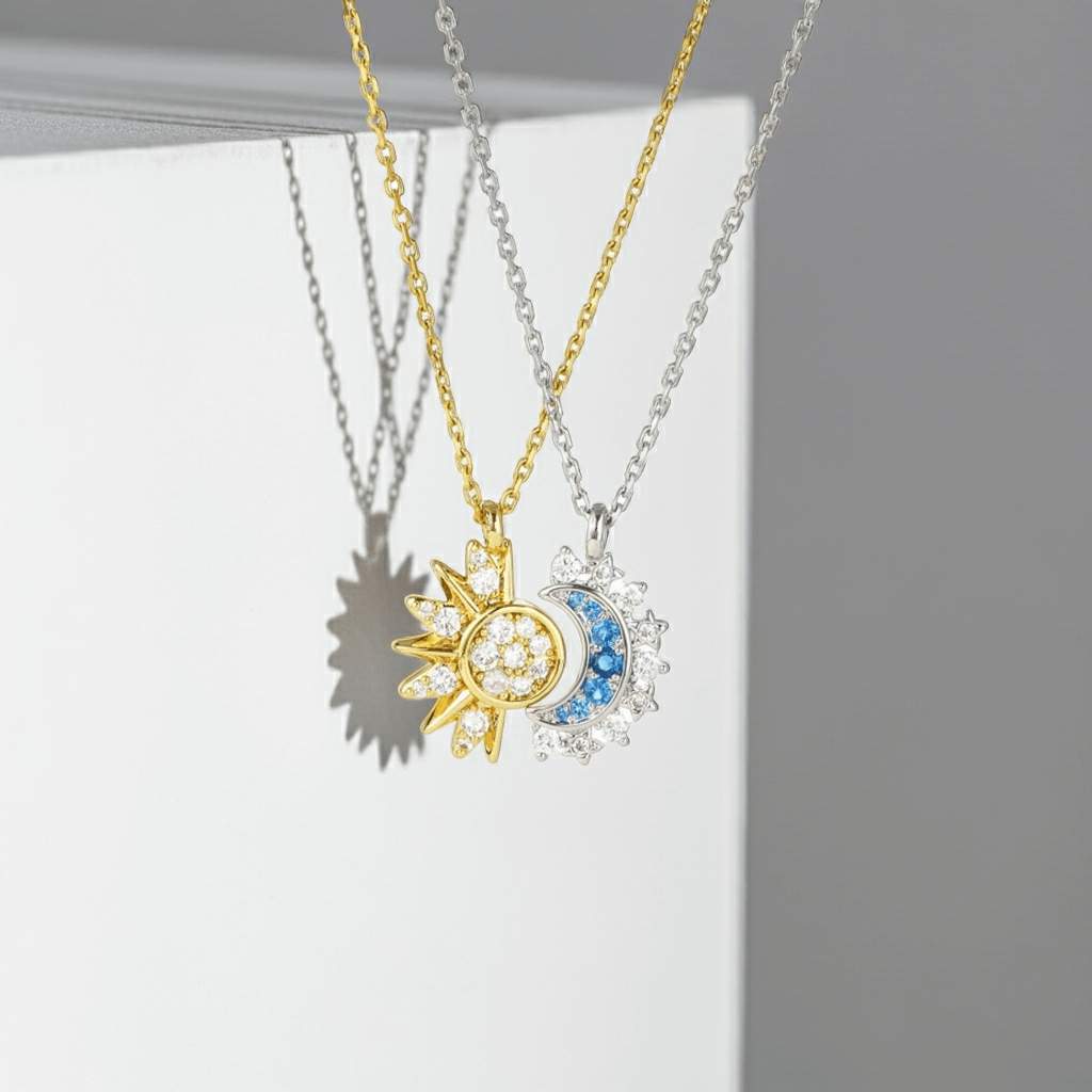 Sun & Moon Best Friends Necklace Set