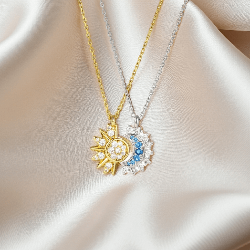 Sun & Moon Best Friends Necklace Set
