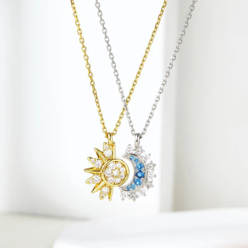 Sun & Moon Couple Necklace Set