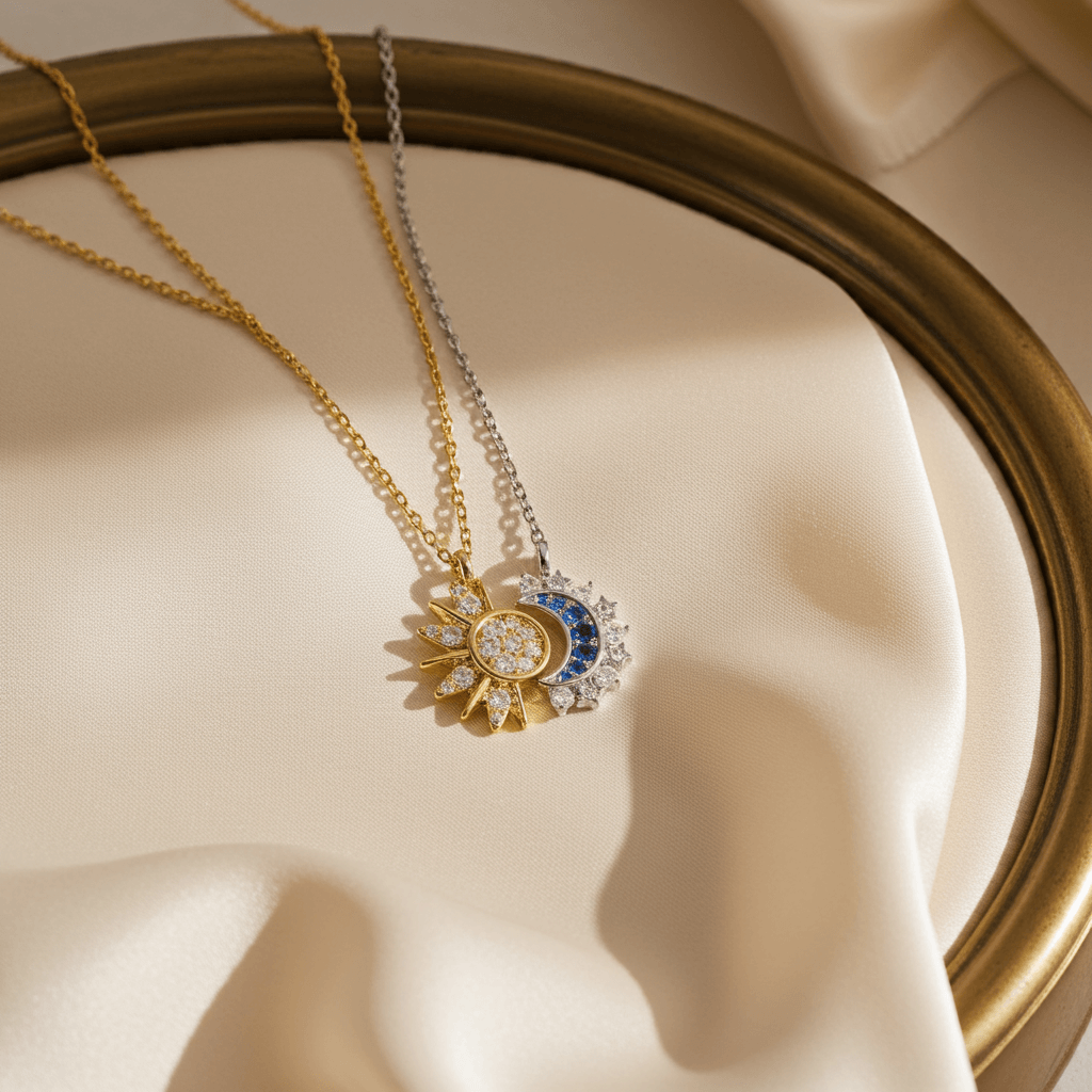 Sun & Moon Best Friends Necklace Set