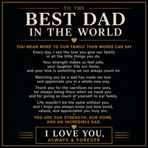 All My Loves Personalised Bracelet  - To the Best Dad in the World