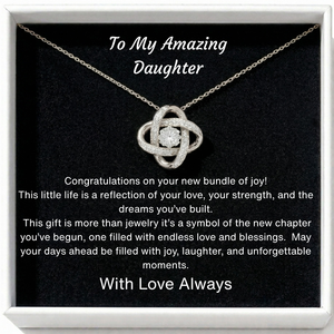 Dear Daughter Eternal Knot Necklace - Love Without End