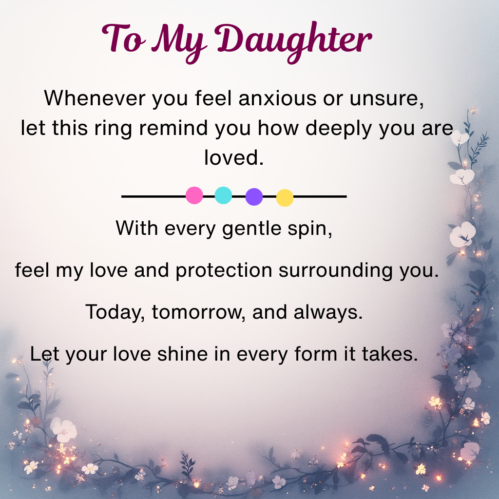 Three-Band Fidget Ring for Daughter or  Granddaughter