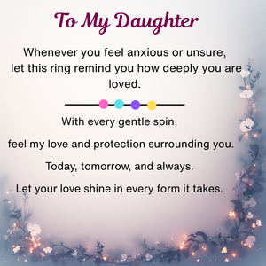 Three-Band Fidget Ring for Daughter or  Granddaughter