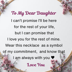 FOR DAUGHTER – I’m Always With You Book Promise Necklace