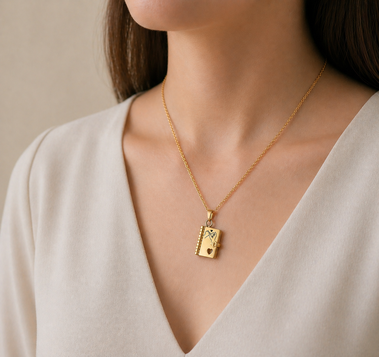 FOR DAUGHTER – I’m Always With You Book Promise Necklace