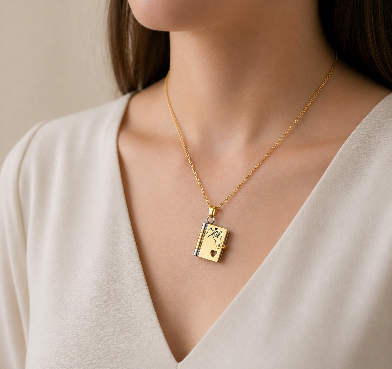 FOR DAUGHTER – I’m Always With You Book Promise Necklace