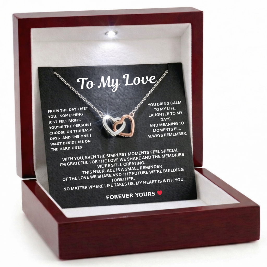 Double Heart Necklace - Forever Linked