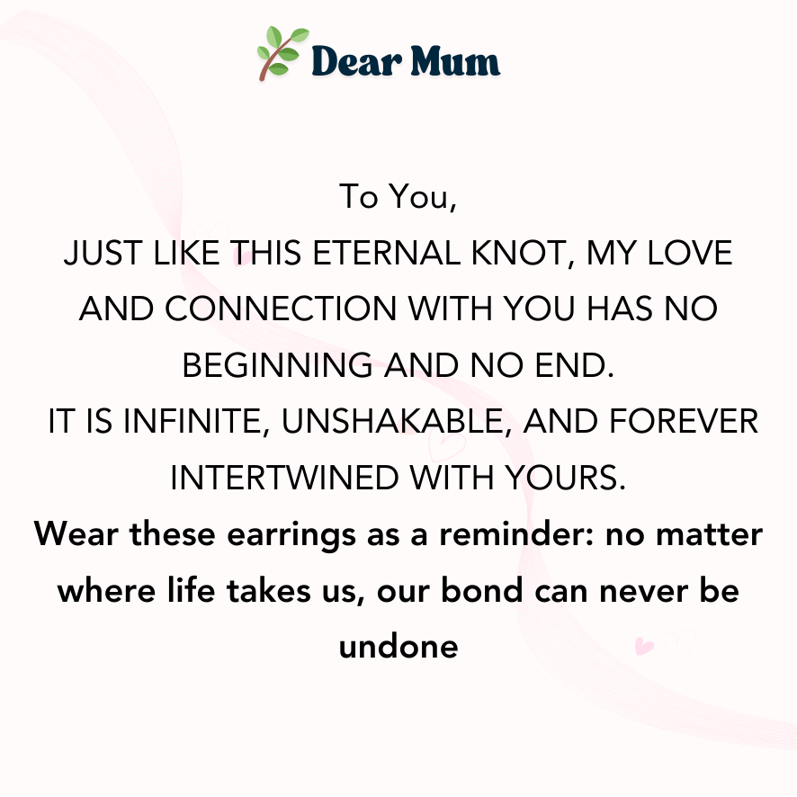 Eternal Knot Earrings  - A Bond Time Cannot Break
