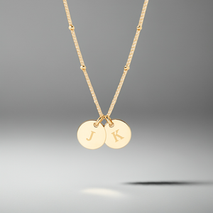 To the Best Mum in the World - Initial disc Necklace