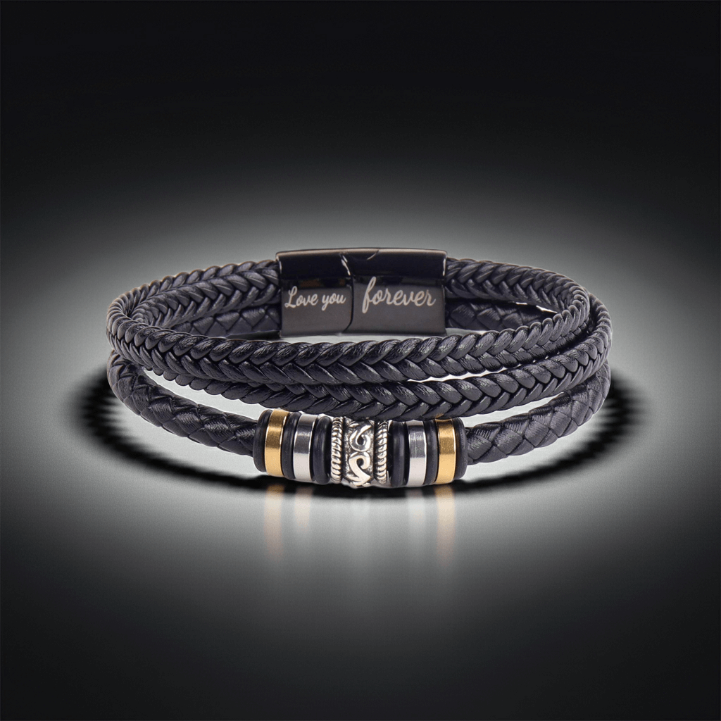 To Grandson - Engraved Love You Forever Bracelet  from Grandmother