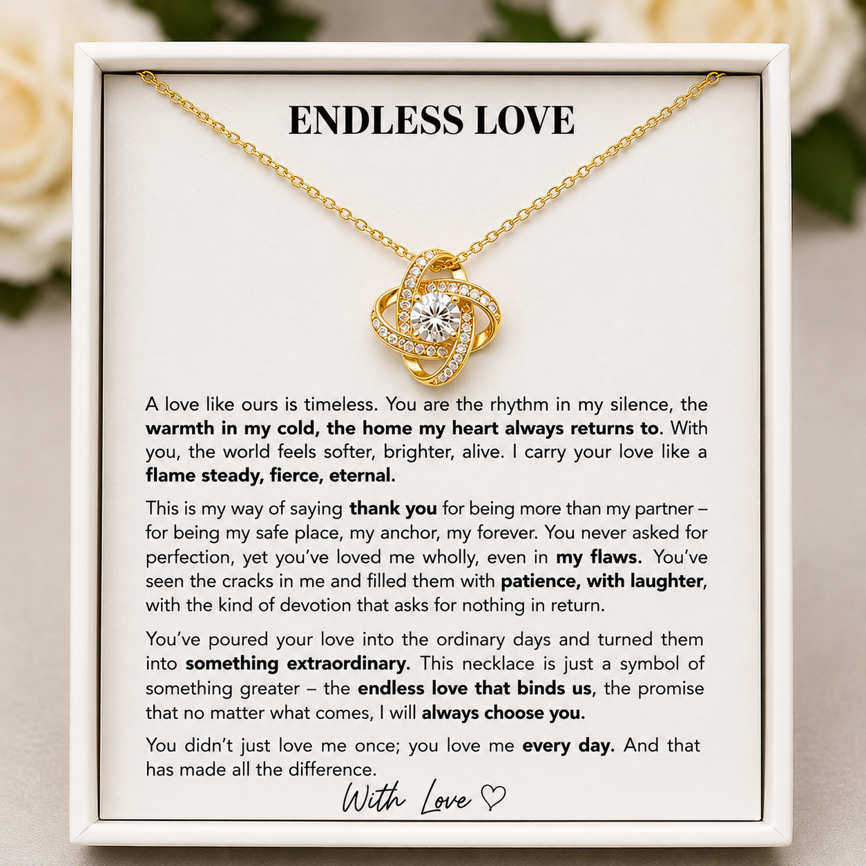 Love, Always - Eternal Knot Necklace