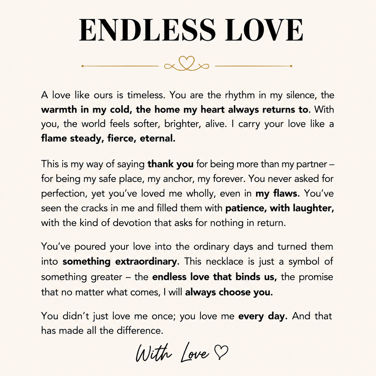Love, Always - Eternal Knot Necklace