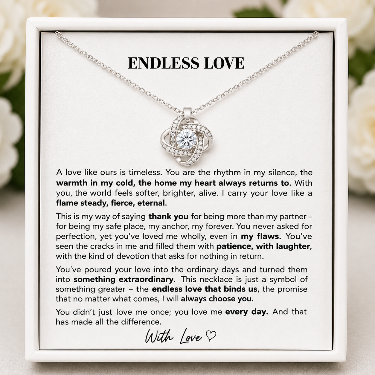 Love, Always - Eternal Knot Necklace