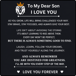 To My son Personalised  name Love You Forever Bracelet