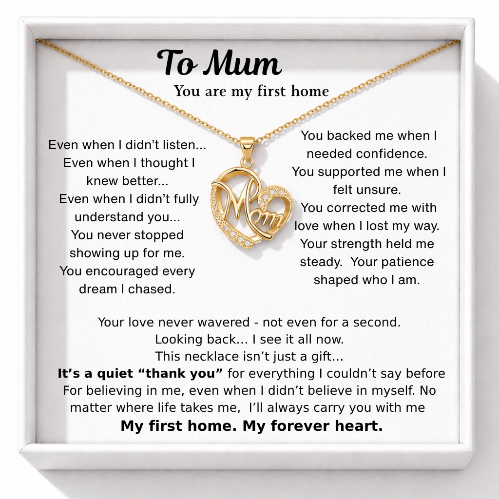 Forever Mum Necklace - My First Home, My Endless Blessing