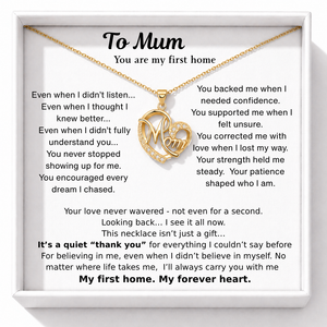 Forever Mum Necklace - My First Home, My Endless Blessing