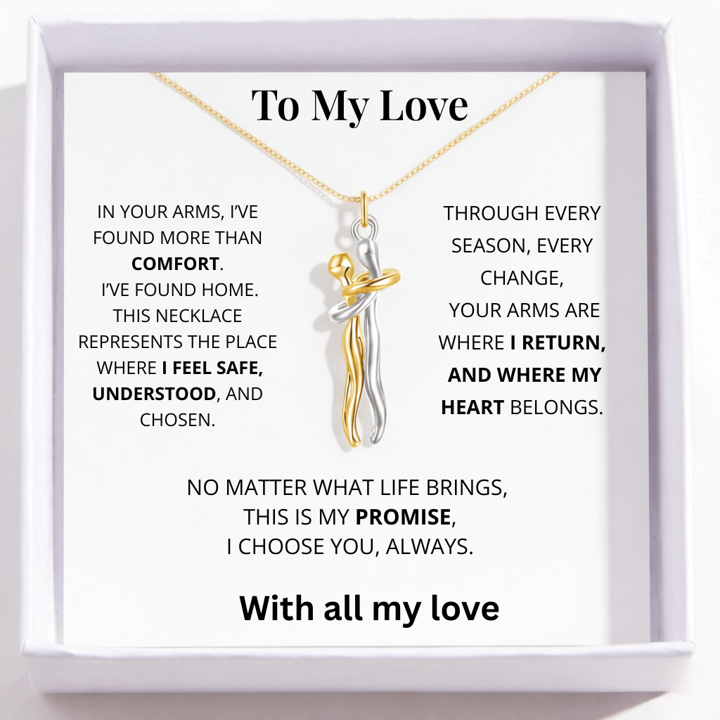 To My Love - Forever in Your Arms Necklace
